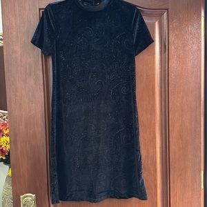 Philosophy Black Velvet Knee Length Dress